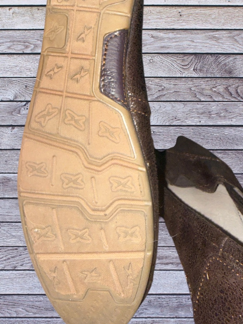 BOBS from Skechers Brown Leather-Look Slip-On Moccasin - Picture 4 of 4